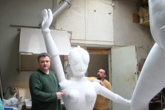 Sculptor at work